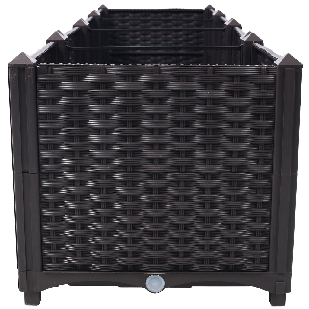 Deep Raised Garden Bed Plastic Planter Boxes