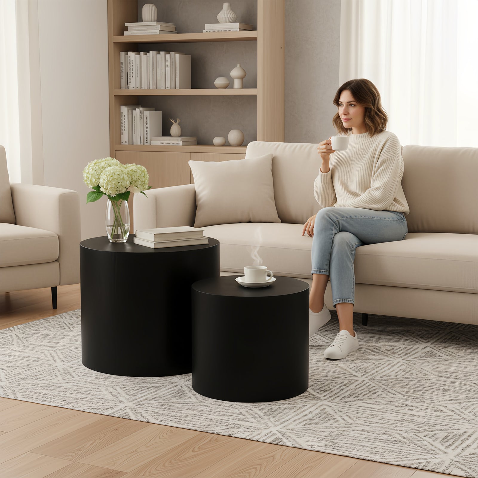 Nesting Coffee Table Set of 2