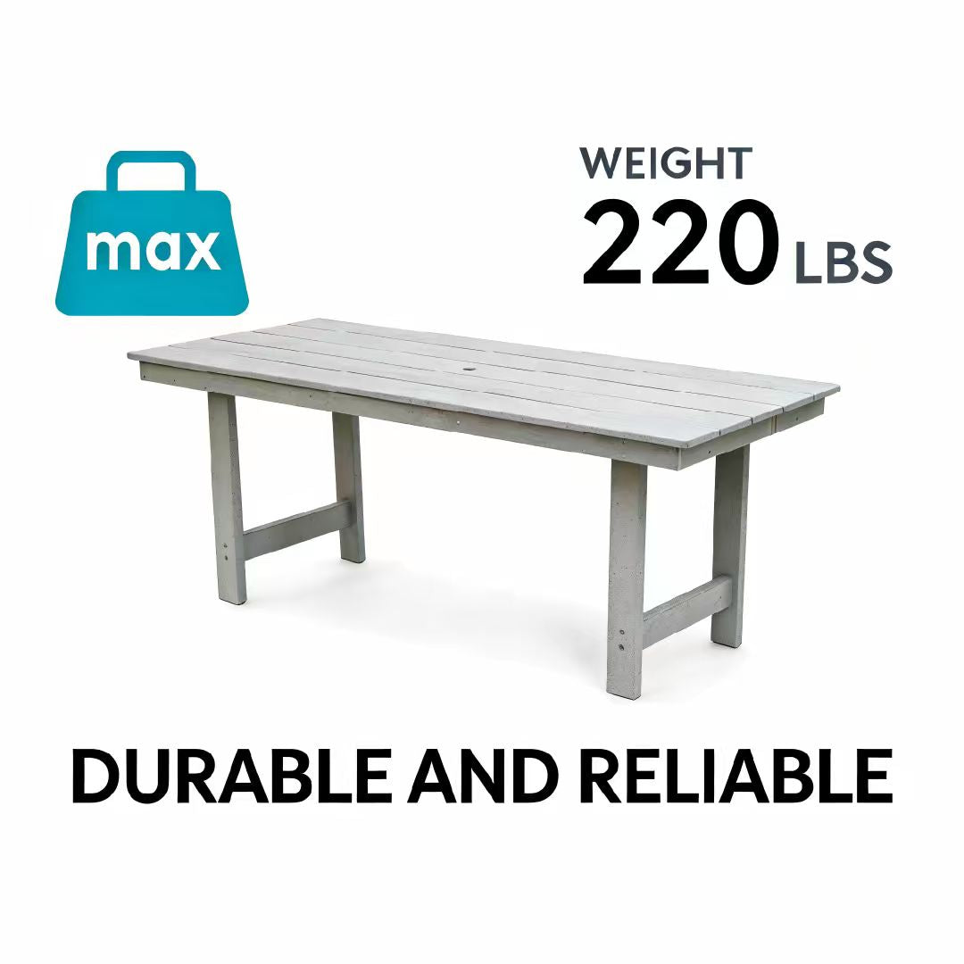 HDPE Patio Dining Family Table