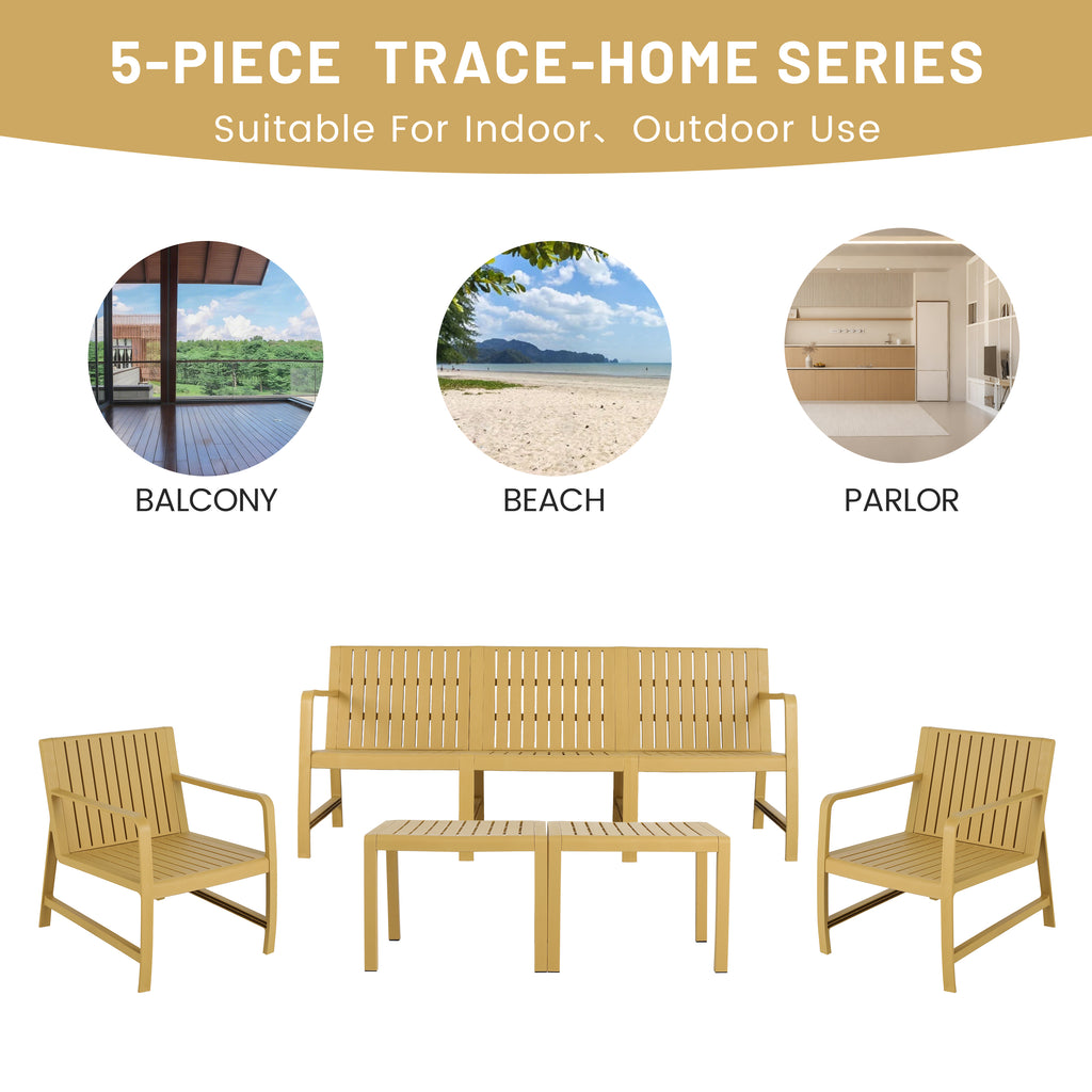 Summer 5-Piece Indoor/Outdoor Furniture Set