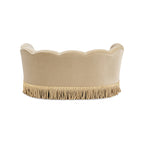 Clara 34.5" Scalloped Pet Sofa Bed - Medium - Fawn