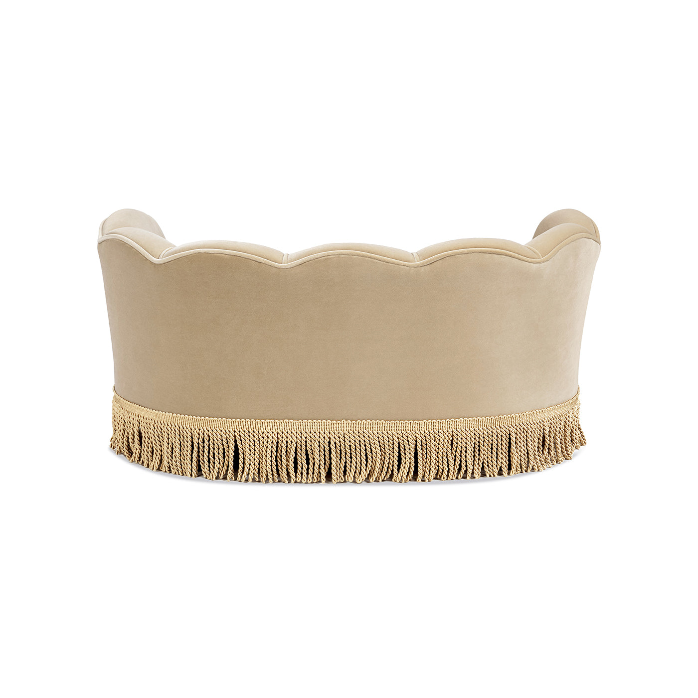 Clara 34.5" Scalloped Pet Sofa Bed - Medium - Fawn