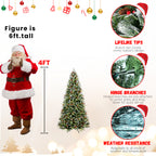 9FT Christmas Tree with 750 Warm Lights