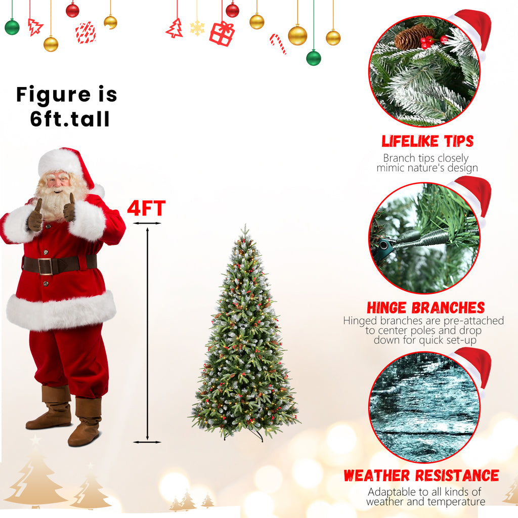 7.5FT Christmas Tree with 500 Warm White Lights