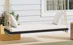 TOPMAX Patio Wooden Swing Chair