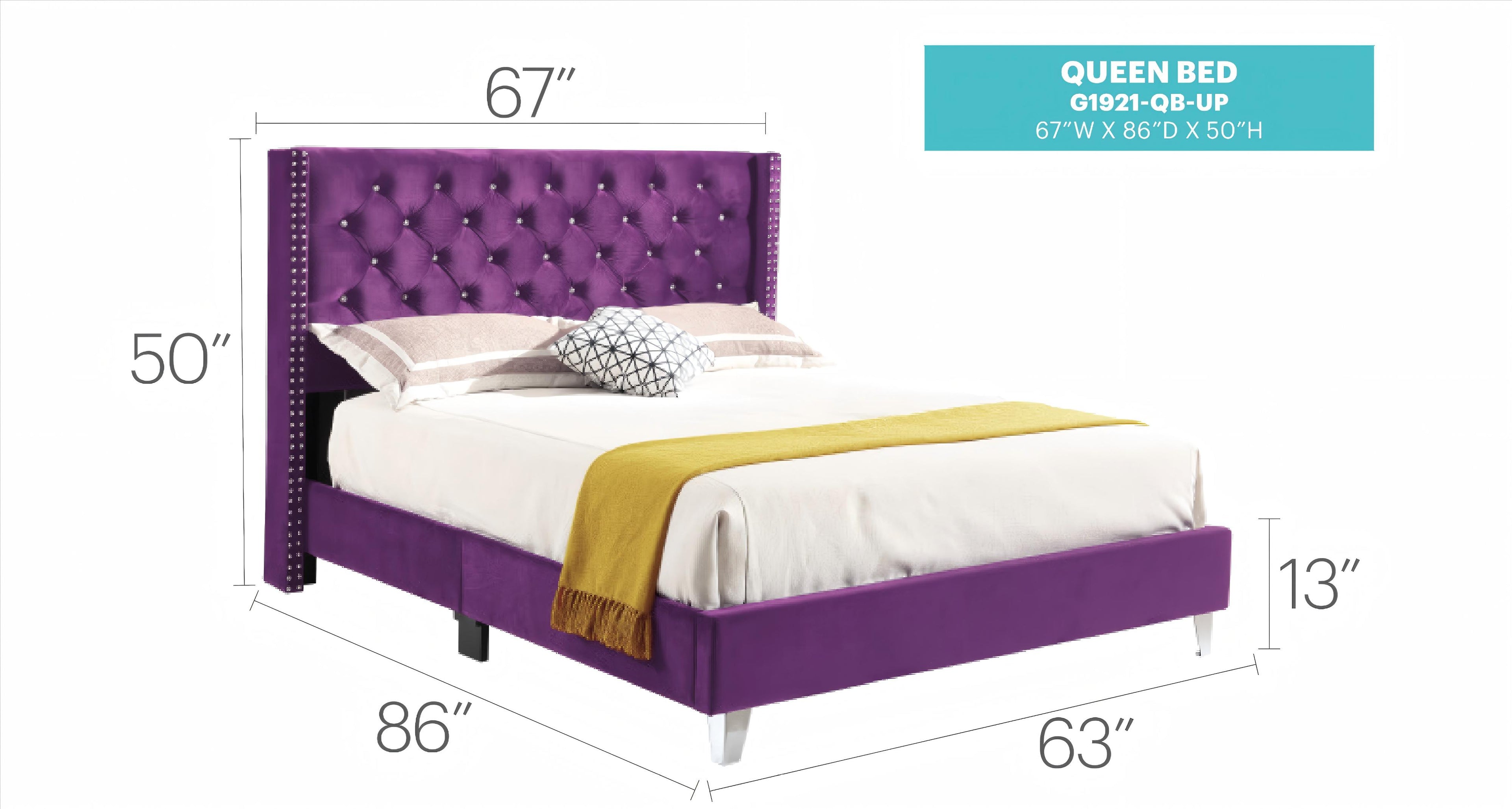 Tranquil Upholstered Bed Frame
