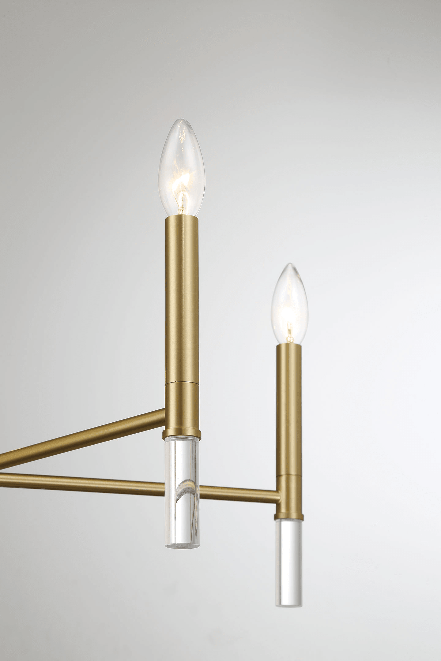 Courtyard Five Light Golden Brass Candle Light Chandelier