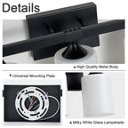 5-Light Matte Bathroom Vanity Wall Light