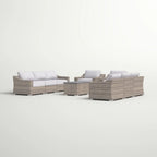 All-Weather Wicker 8-Piece Patio Sectional Set – Pre-Assembled with Cushions