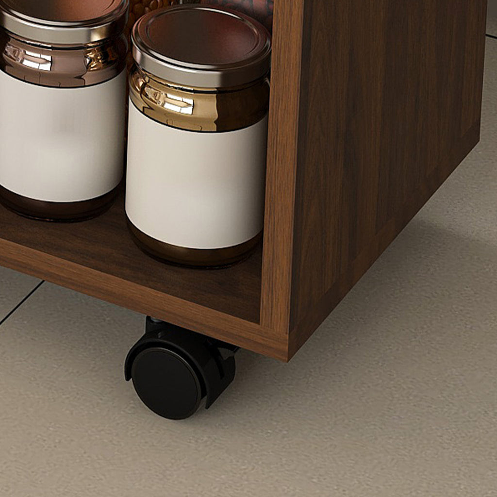 Multi-Functional Folding Table with Storage Shelves
