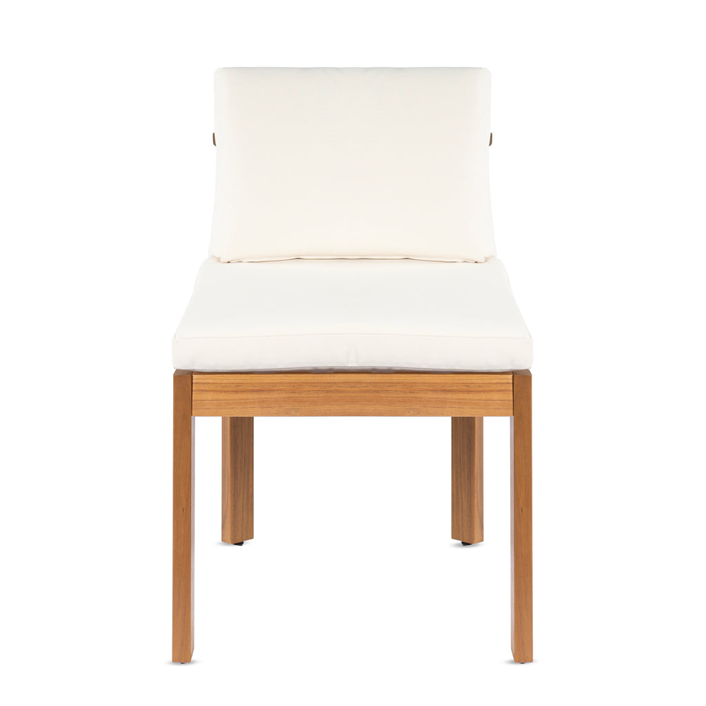 Acacia Wood Outdoor Dining Chair Set of 2