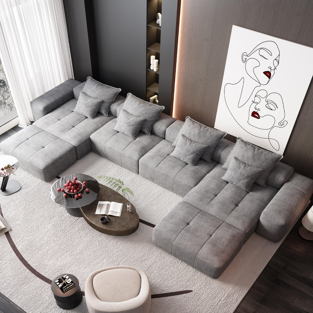 Modern Oversized Modular Sectional Sofa