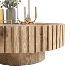 Modern Minimalist Circular Coffee Table 31.4''
