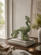Ceramic Peacock Sculpture