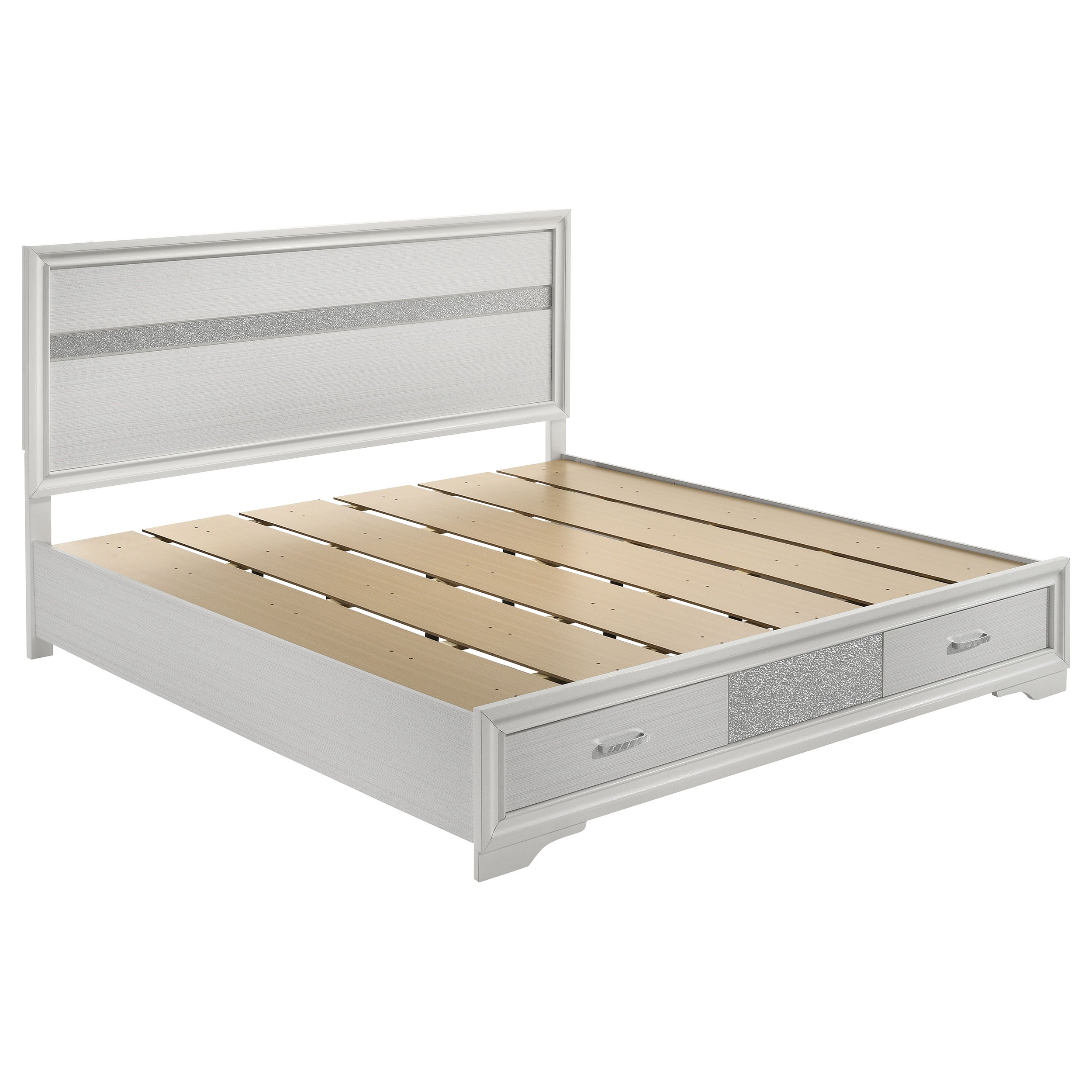 May 2-Drawer Platform Eastern King Storage Bed