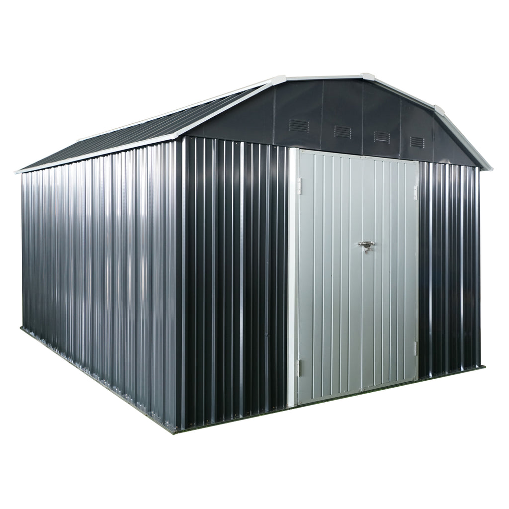 10 ft x 12 ft Outdoor Metal Storage Shed