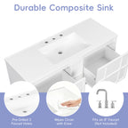 48 Inch Wall Mounted Bathroom Vanity Cabinet