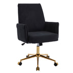 Mid-Back Liftable Office Chair in Black
