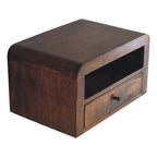 Chunky Chestnut Floating Bedside Nightstand