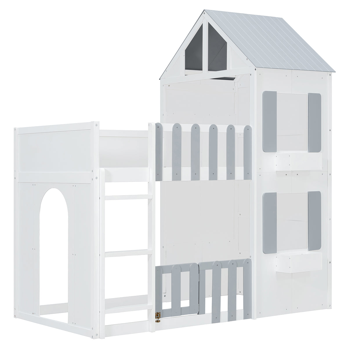 Twin Over Twin House Bunk Bed