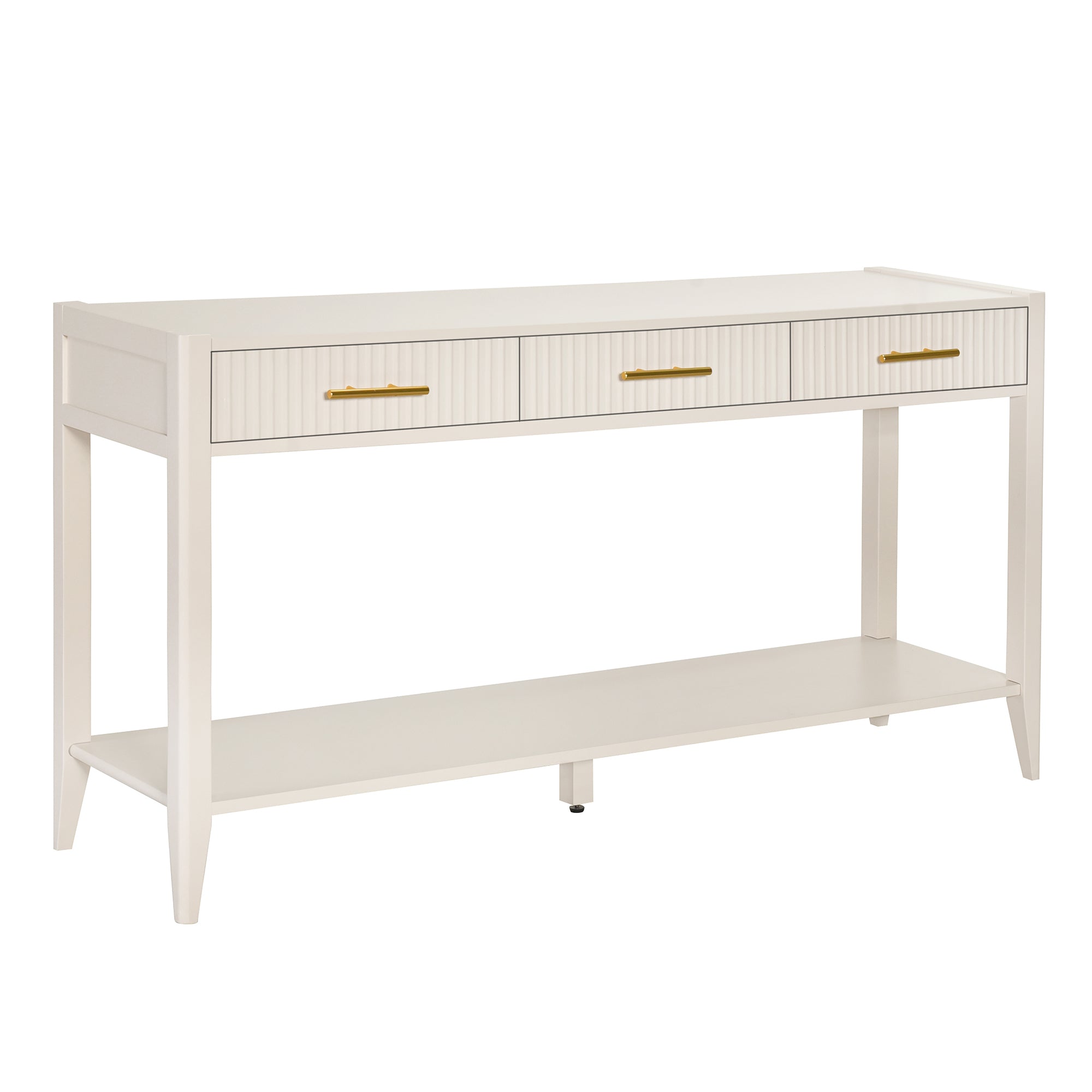 U_Style 60" Painted Console Table with 3 Drawers