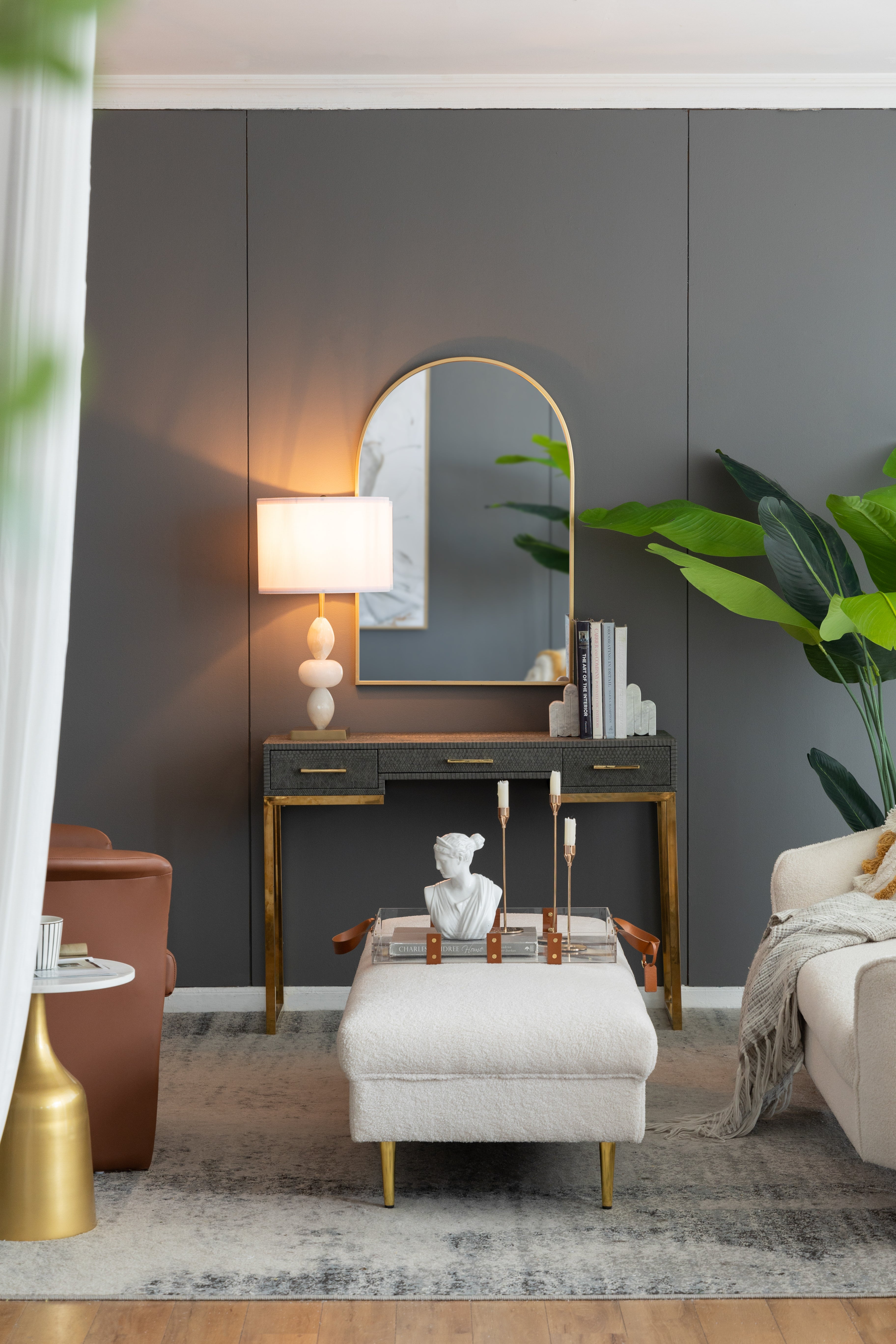 Contemporary Alabaster Table Lamp
