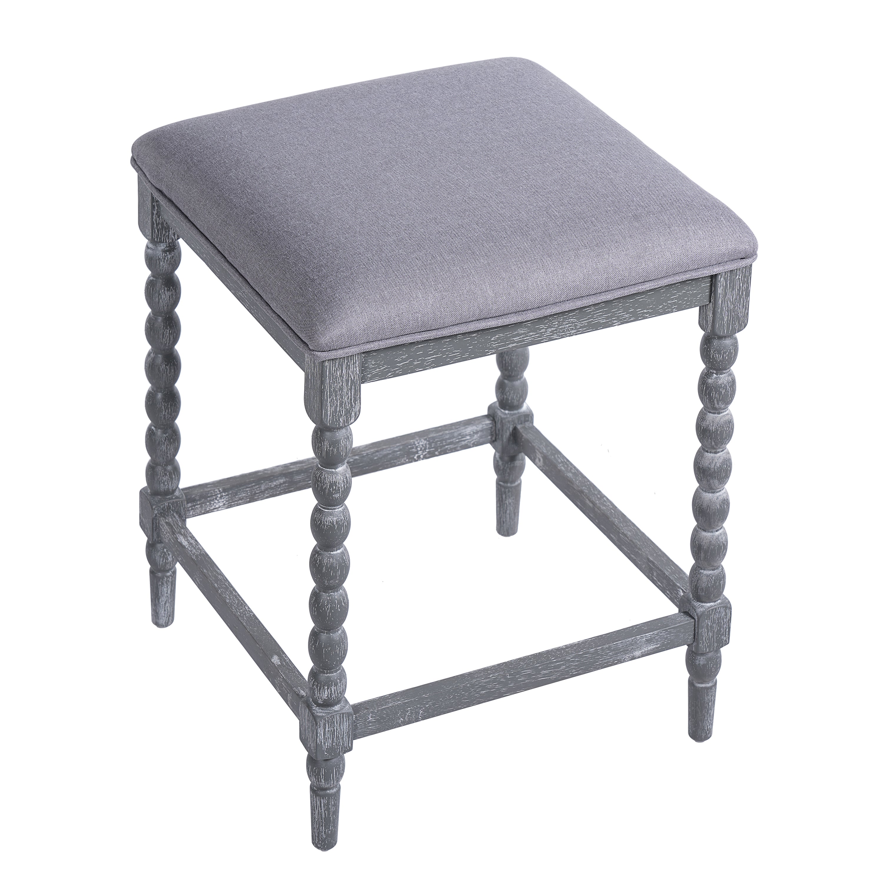 Set of 2 26'' Counter Stools with Upholstered Seat