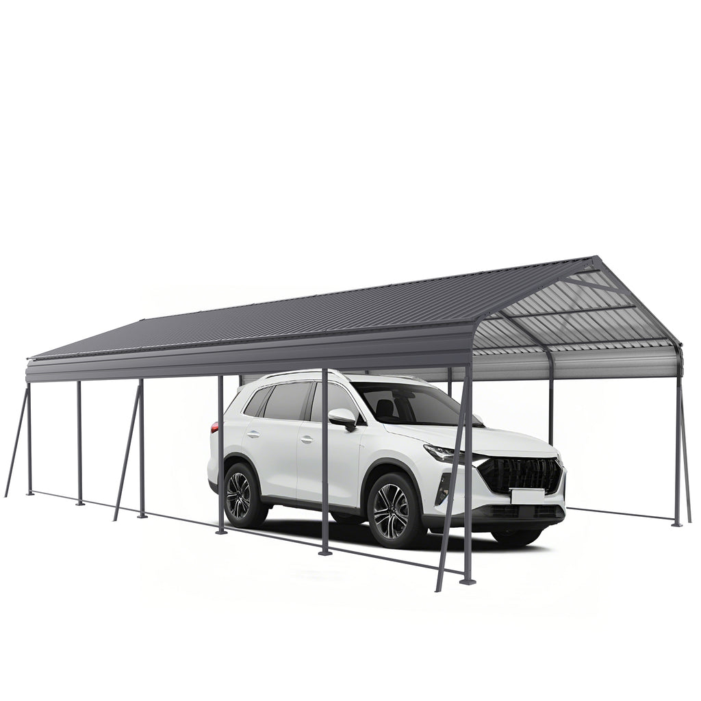 Heavy Duty Metal Carport 13 × 26.5 FT