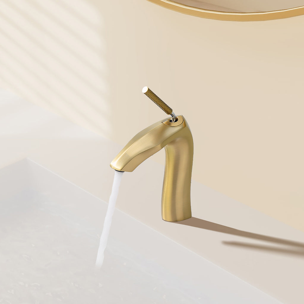 Brushed Bathroom Sink Faucet