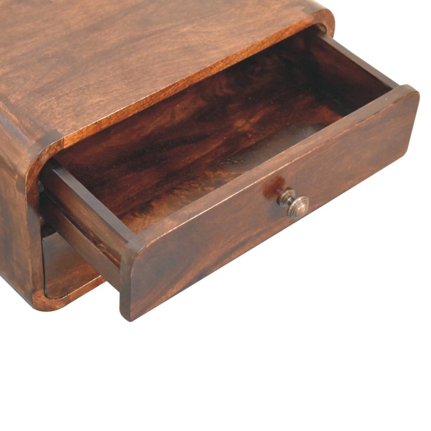 Solid Wood Curved California Nightstand