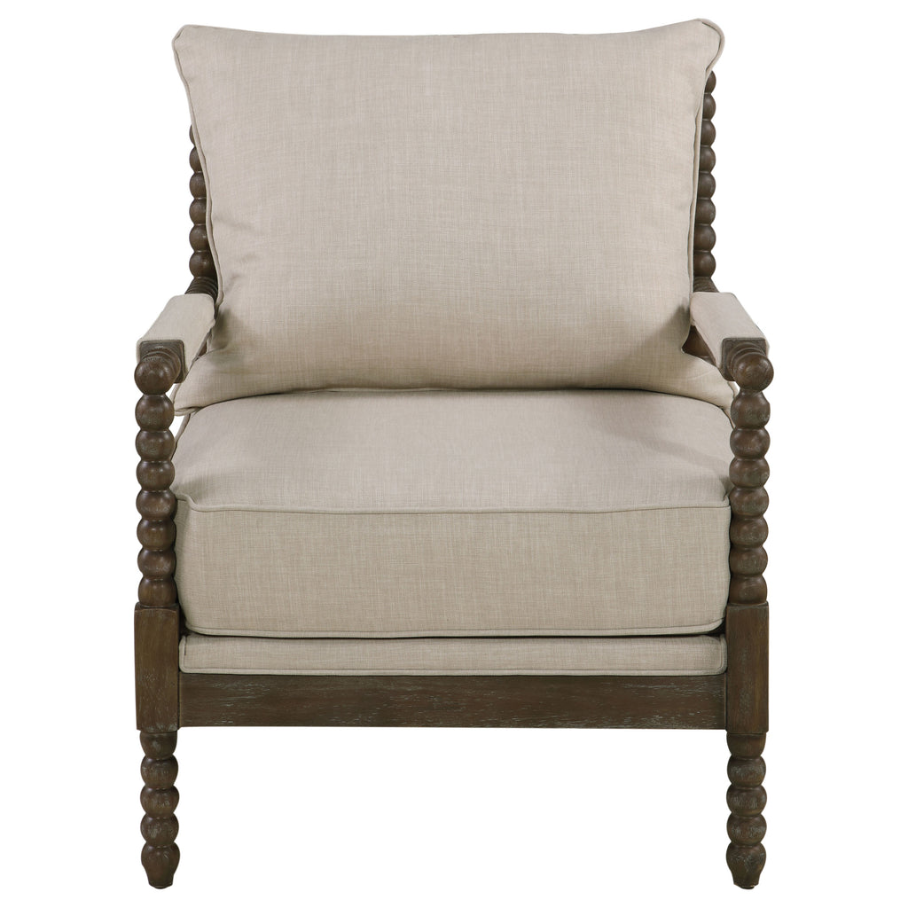 Beige Accent Armchair