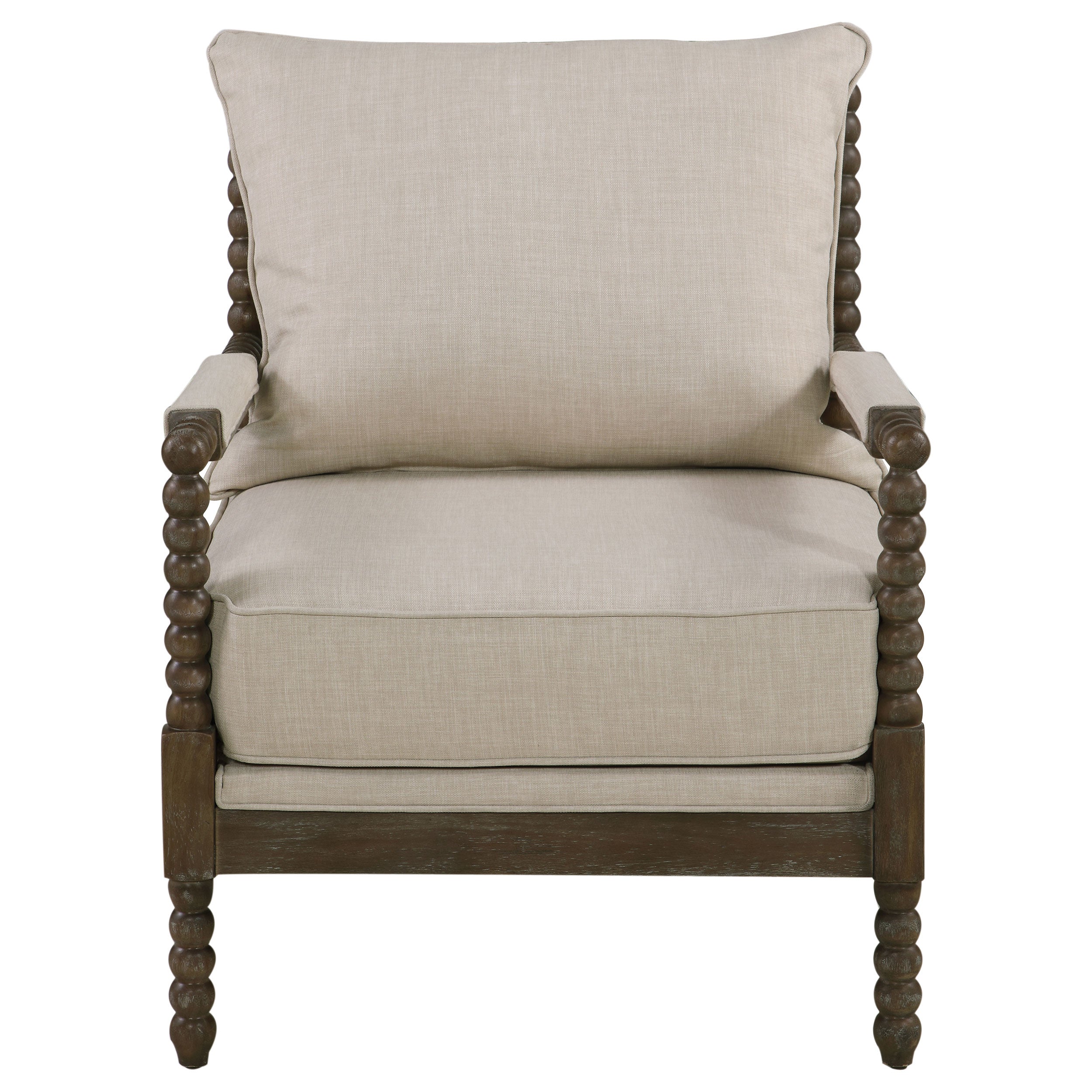 Beige Accent Armchair