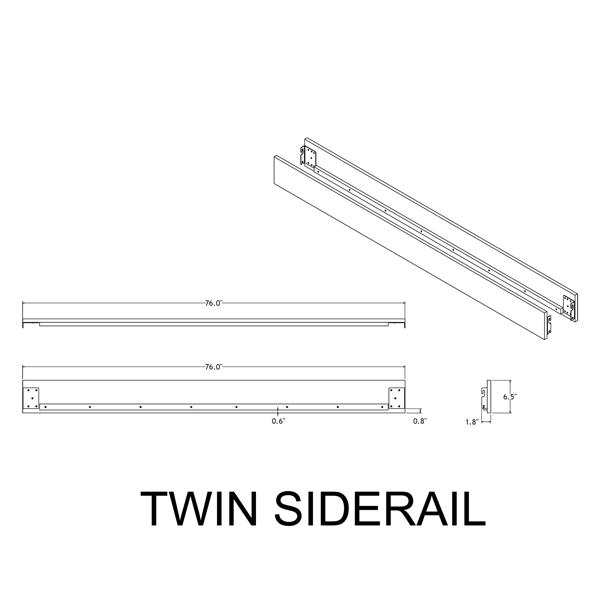 Augusta Low Profile Bed