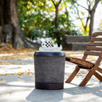 Simulated Braided Cord MGO Side Table