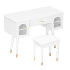 Elegant Vanity Makeup Table & Chair Set