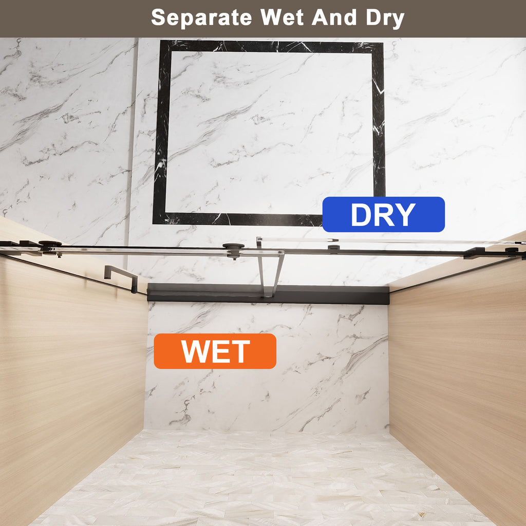 Frameless Single Sliding Shower Door