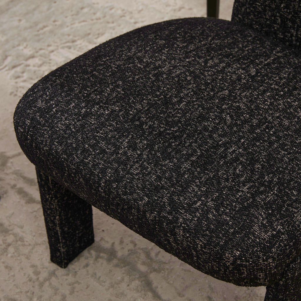 22.05" Wide Modern Upholstered Chenille Dining Chair Set of 4