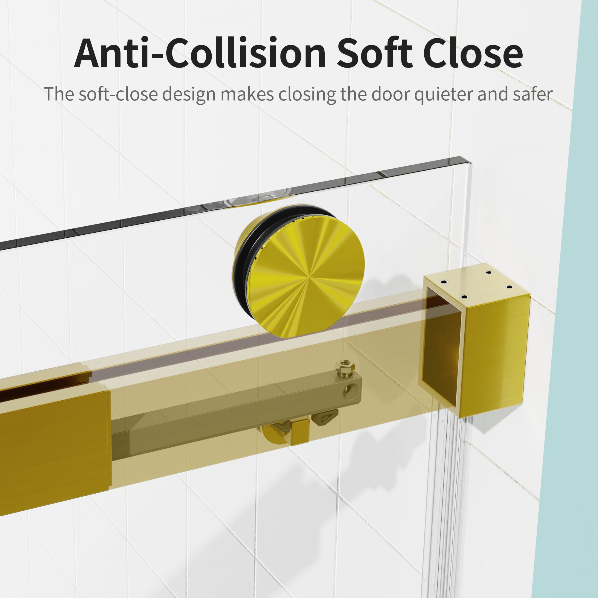 56-60" W * 76" H Frameless Shower Doors