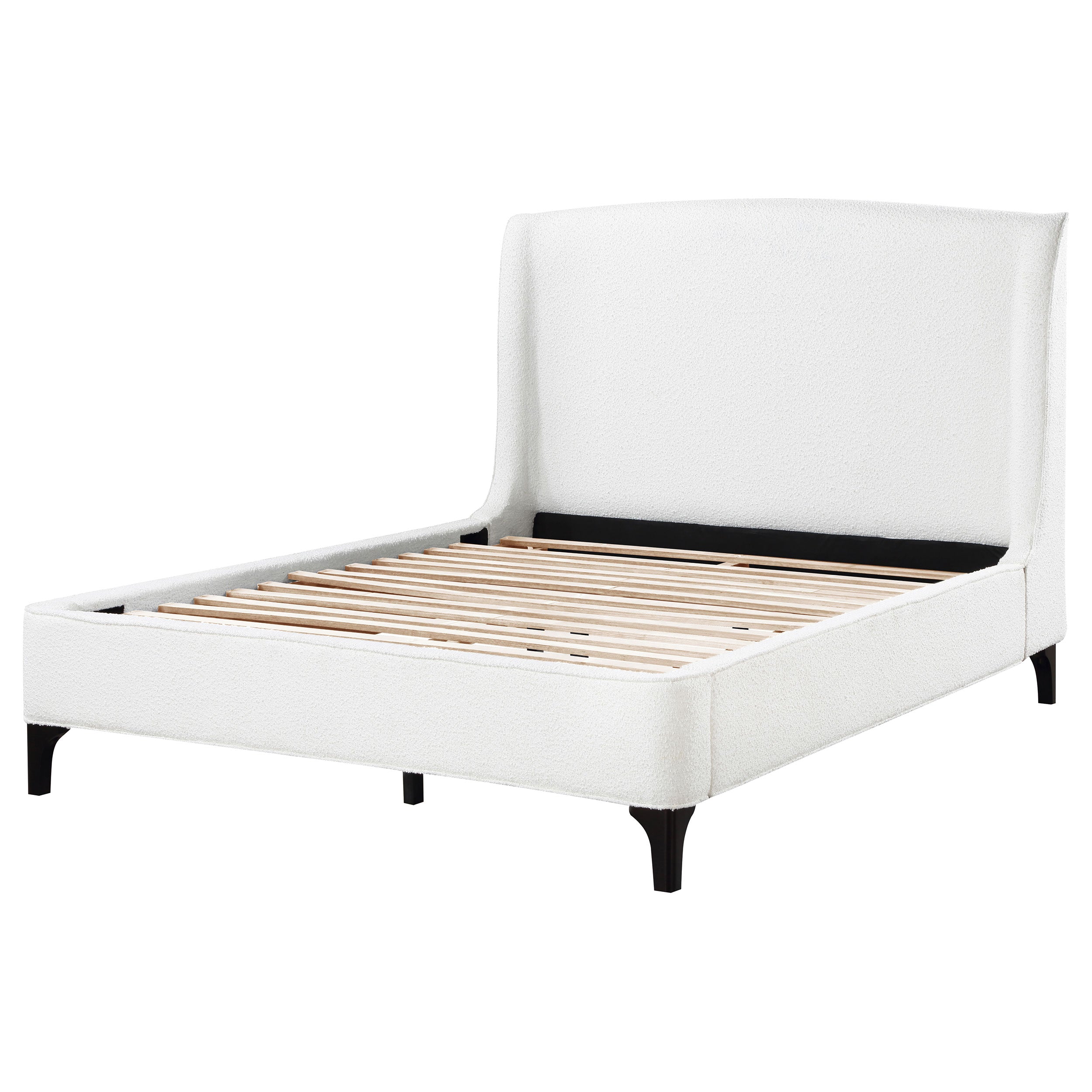 Theodore Snow Upholstered Queen Wingback Bed