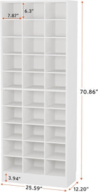 25.6 Inches 10-Tier Shoe Storage Cabinet