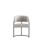 Augusta Metal Vegan Leather Dining Chair