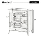 30" Natural Wood Grain Bathroom Vanity