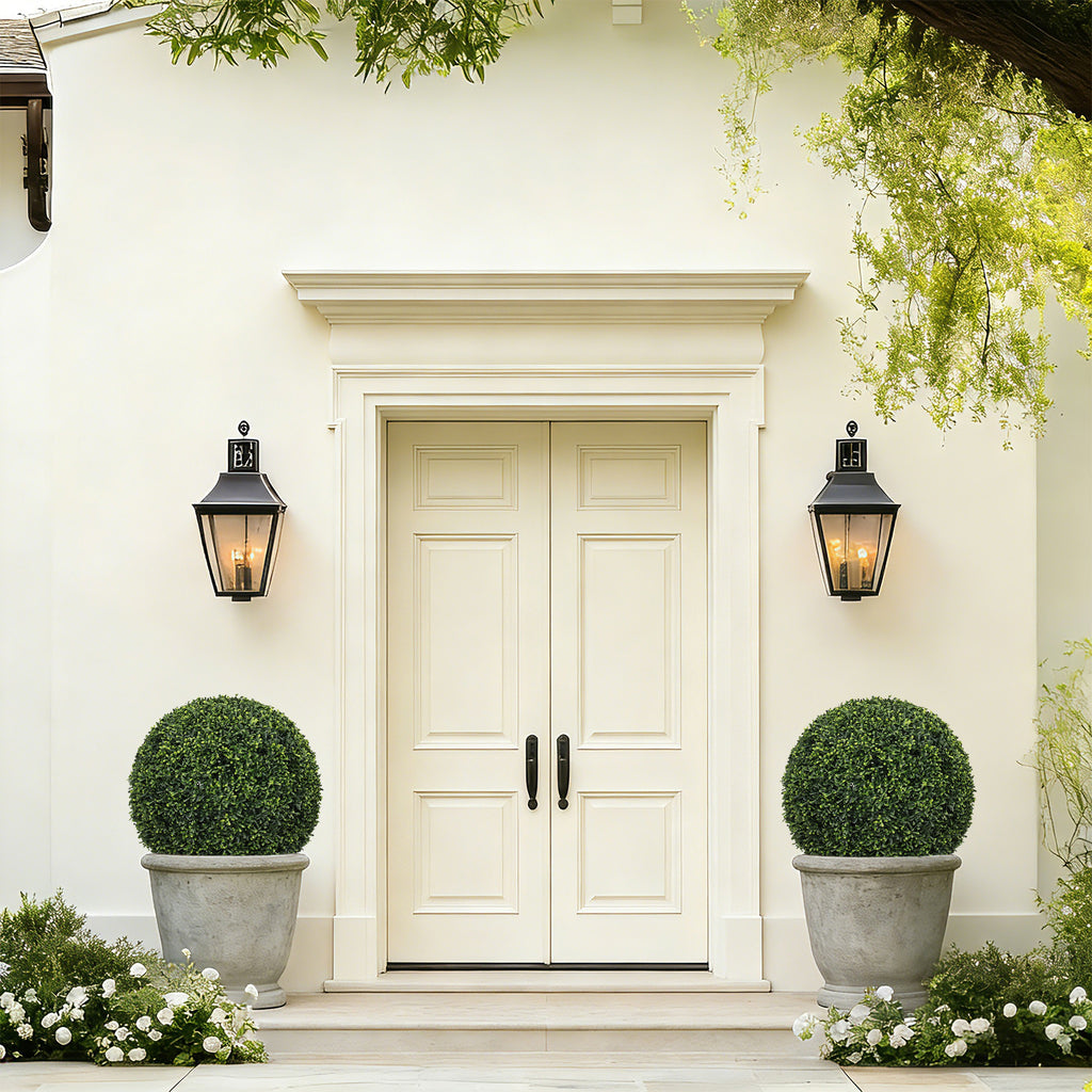 18.5-Inch Topiary Balls - Artificial Outdoor Faux Boxwood Plants