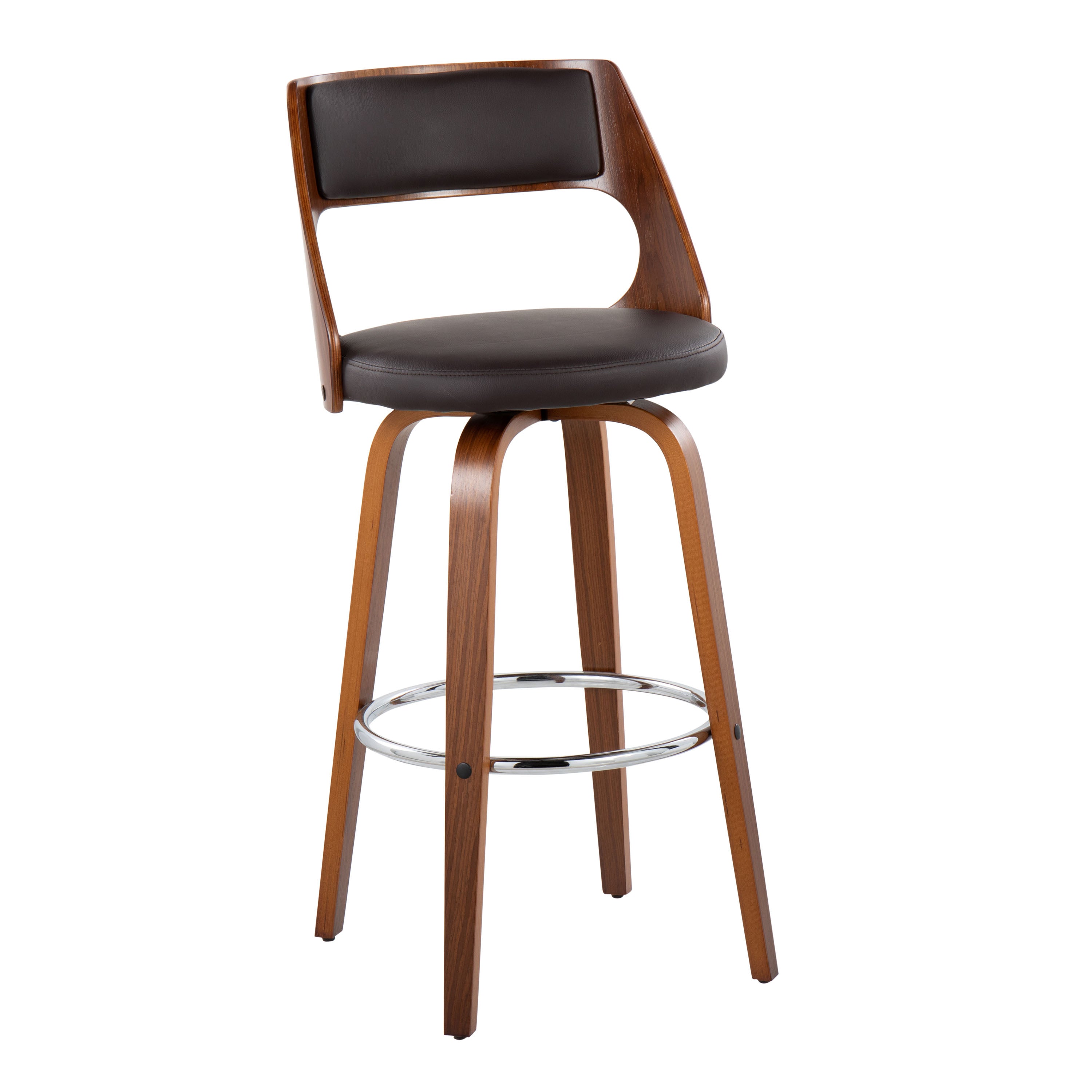 Mid-Century Modern Barstool with Swivel