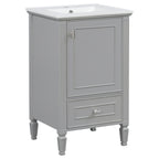 20" Bathroom Vanity with Ceramic Sink