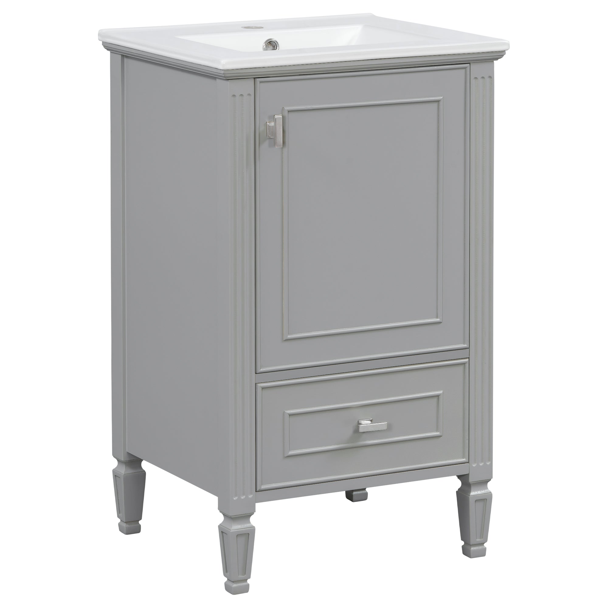 20" Bathroom Vanity with Ceramic Sink
