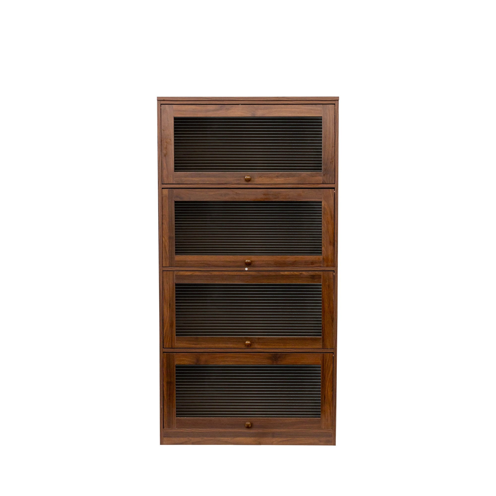 Contemporary Closed Back Glass Doors Office Storage Cabinet