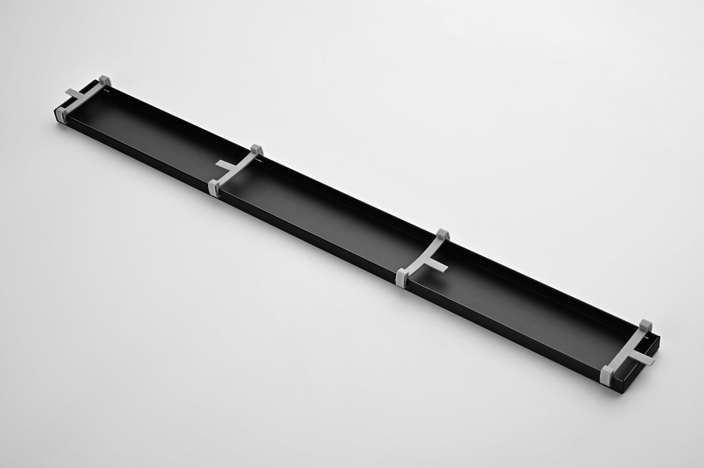 30 Inch Offset Linear Shower Drain with Reversible Cover