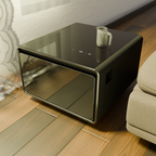 Modern Smart Side Table with Built-in Fridge