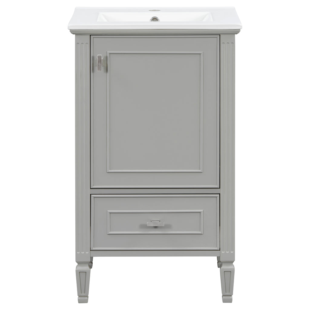 20" Bathroom Vanity with Ceramic Sink